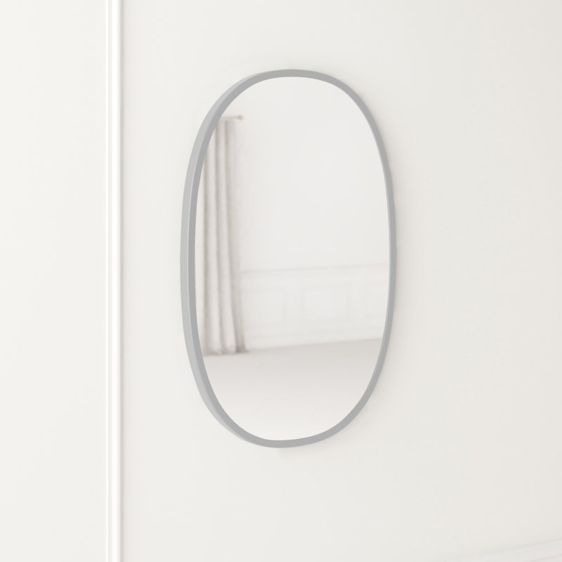 Hub Oval Rubber Wall Mirror & Reviews Joss & Main